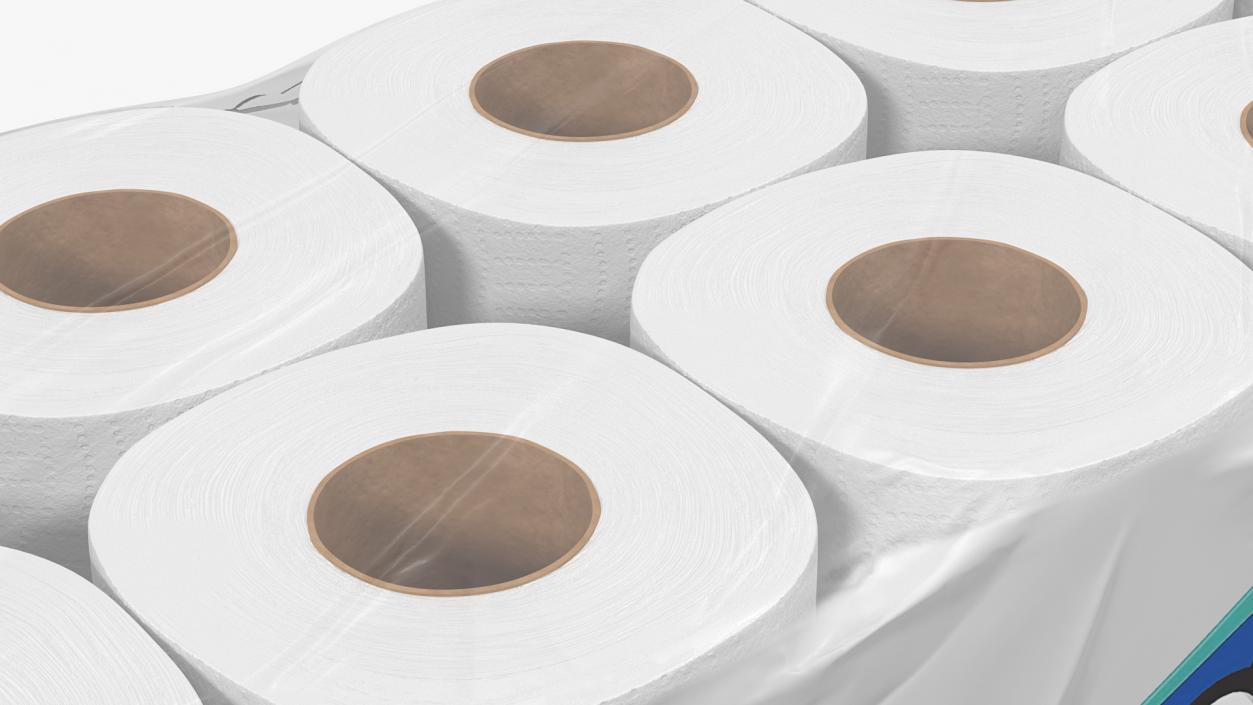 Scott Regular Roll Bath Tissue 20 Rolls 3D model