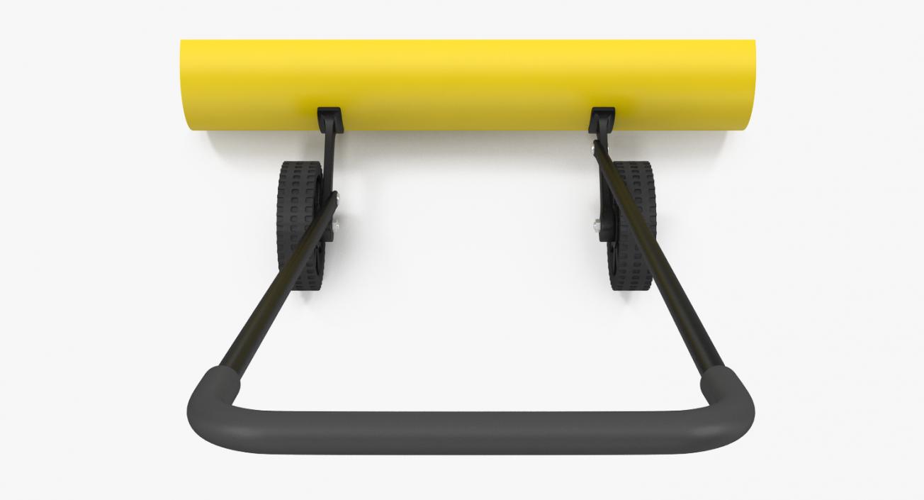 3D Snow Shovel with Wheels model