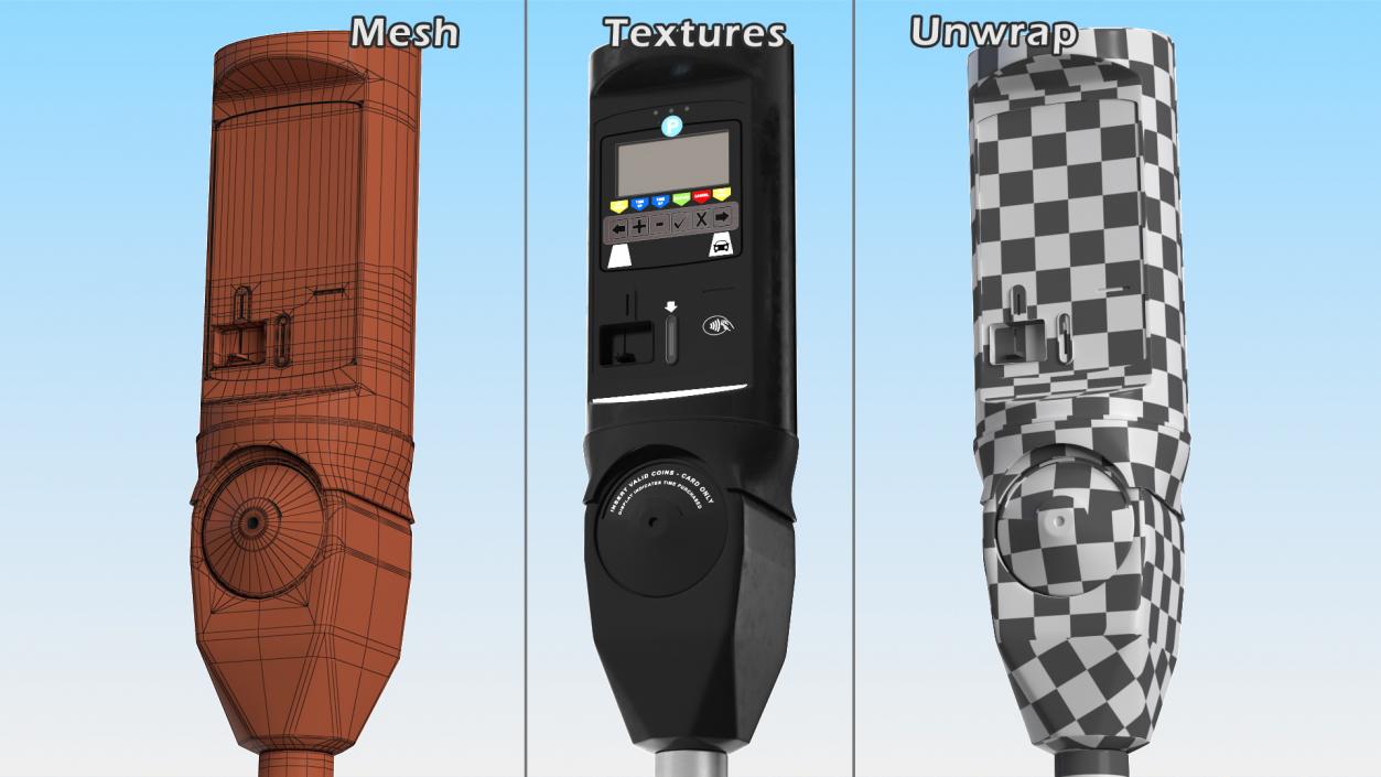 Smart Parking Meter 3D model