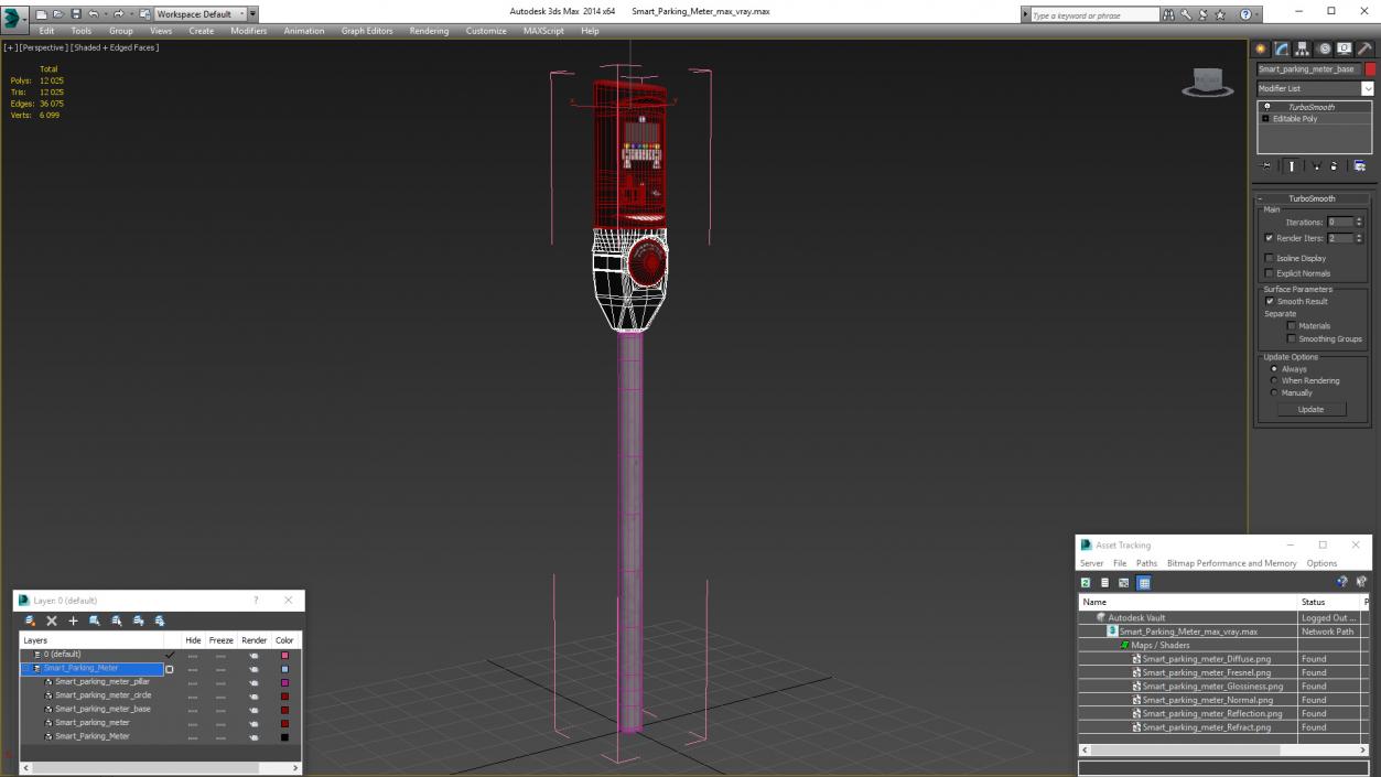 Smart Parking Meter 3D model