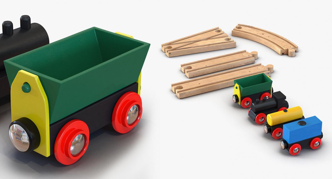 Wooden Toys Collection 3 3D model