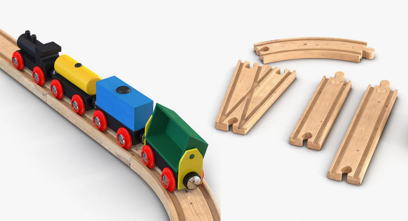 Wooden Toys Collection 3 3D model