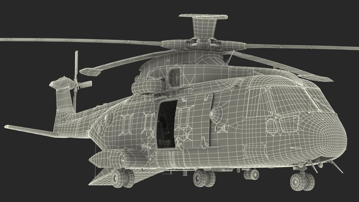 3D Search and Rescue Helicopter model