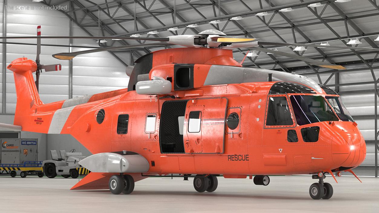 3D Search and Rescue Helicopter model