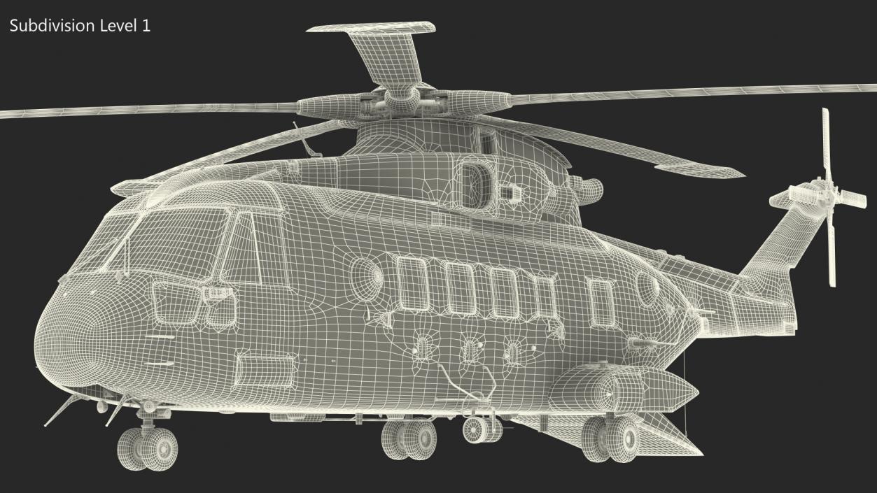 3D Search and Rescue Helicopter model