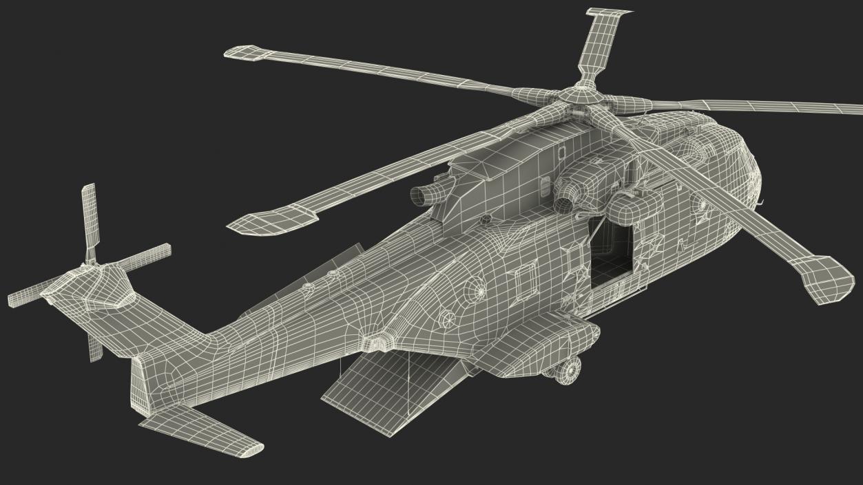 3D Search and Rescue Helicopter model