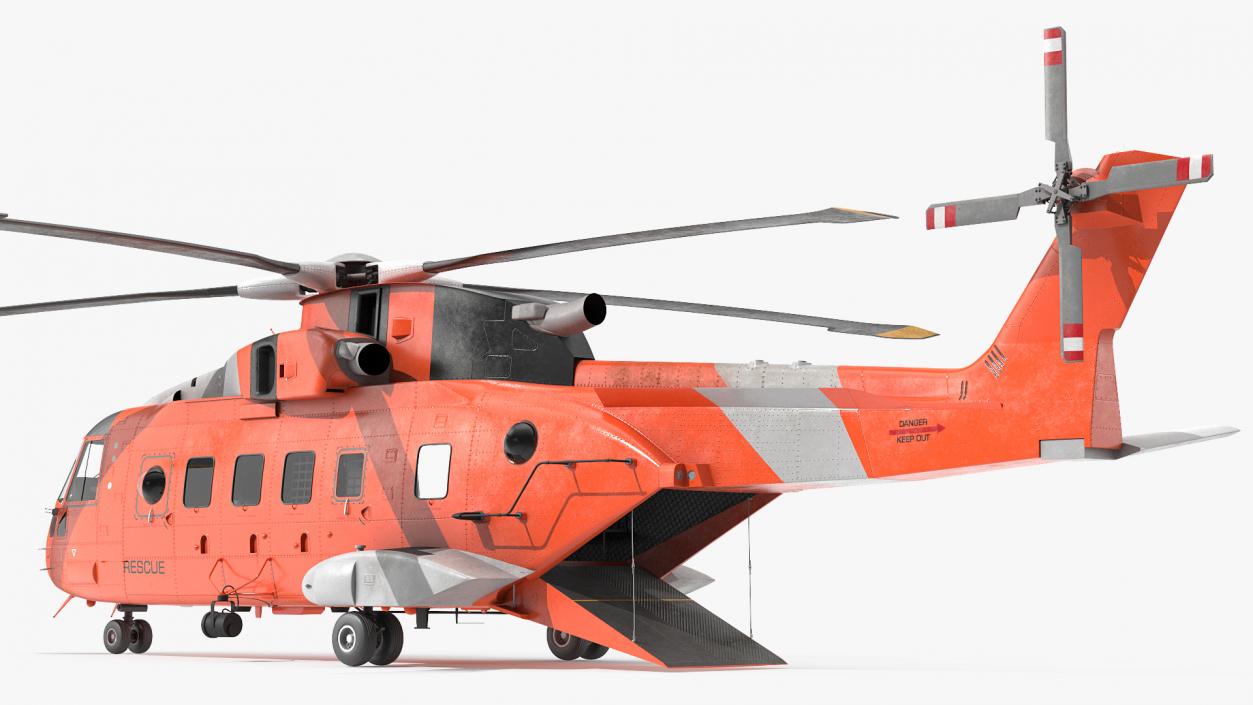 3D Search and Rescue Helicopter model