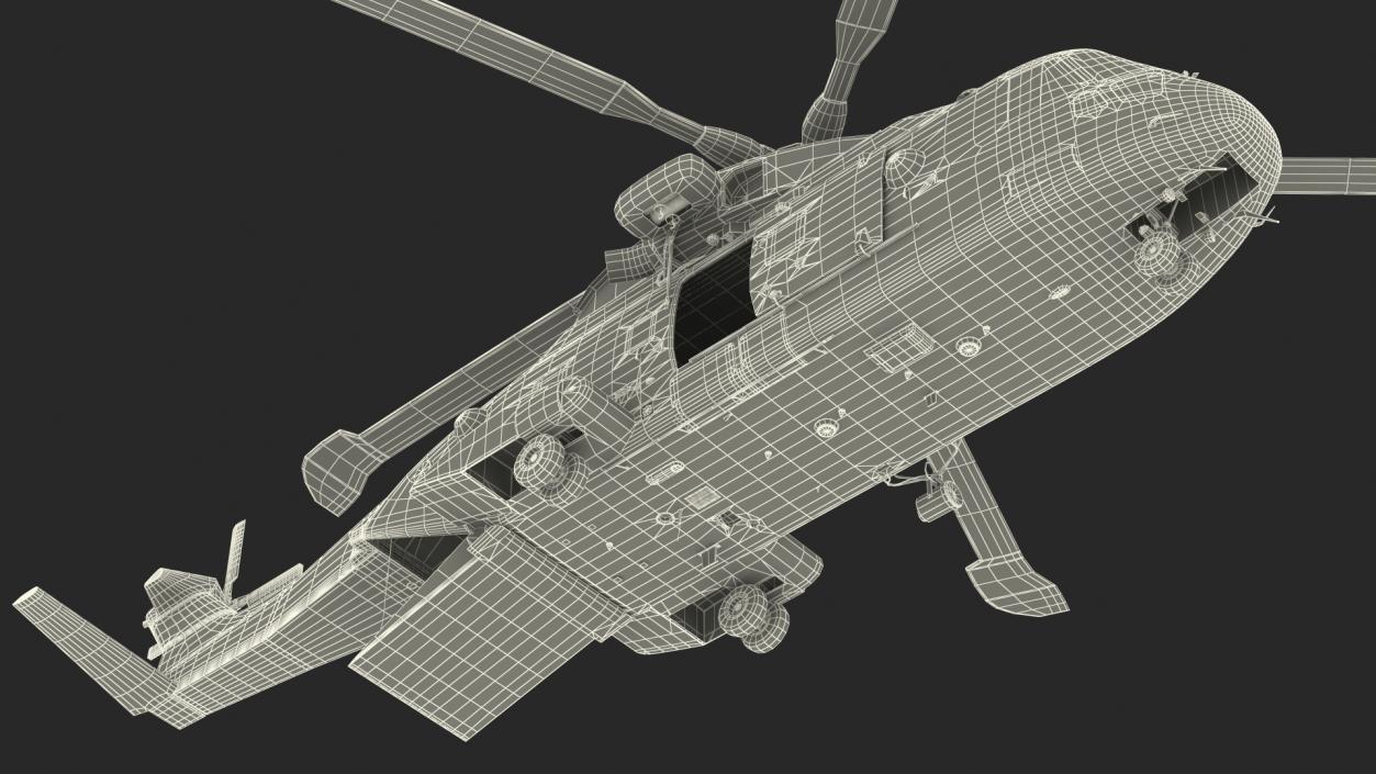 3D Search and Rescue Helicopter model