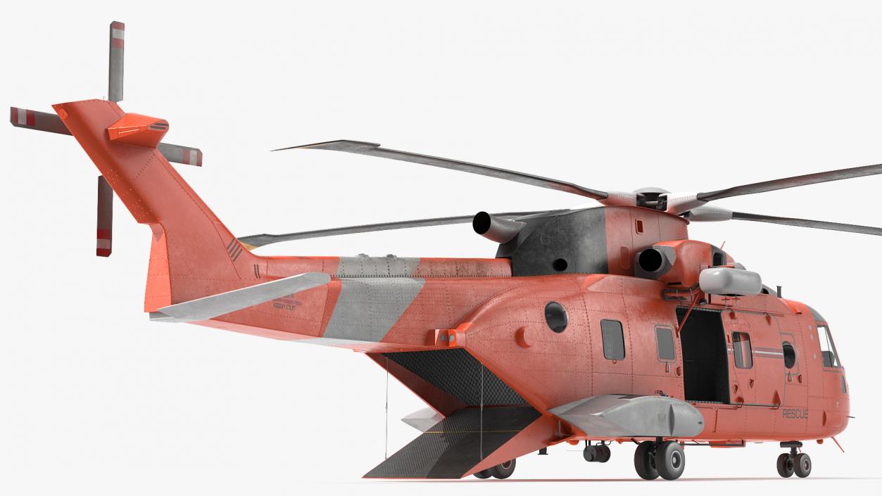 3D Search and Rescue Helicopter model