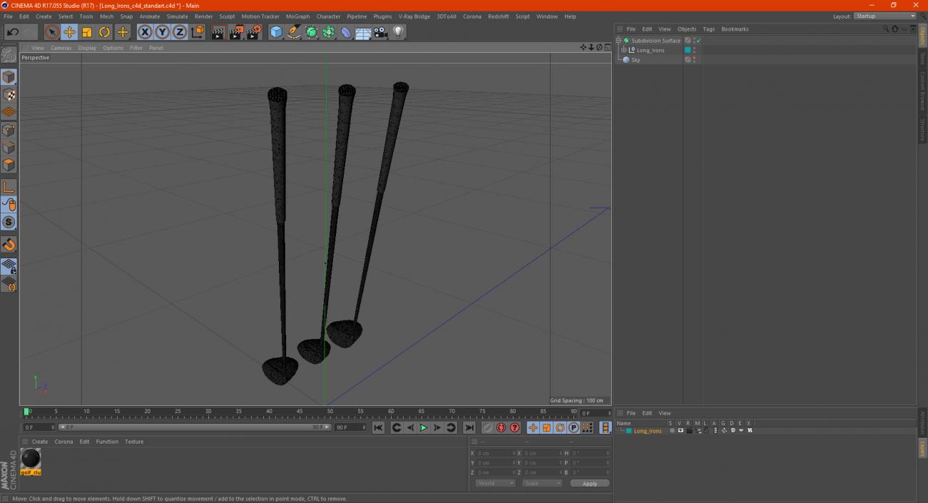 3D model Long Irons