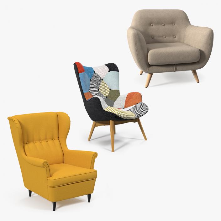 3D model Armchairs Collection