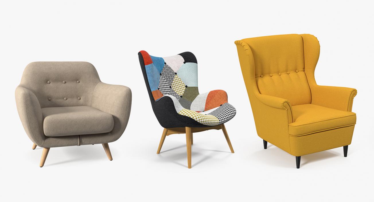 3D model Armchairs Collection