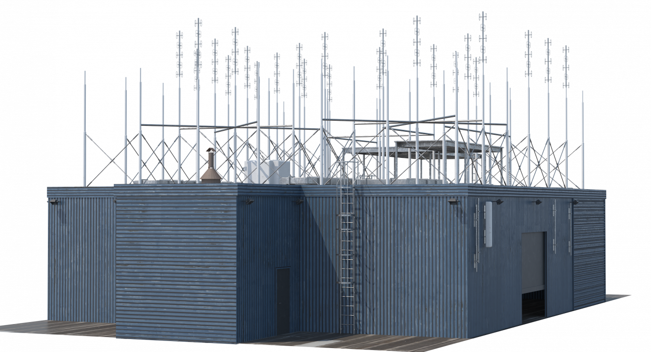 3D Rooftop Radio Transmitters