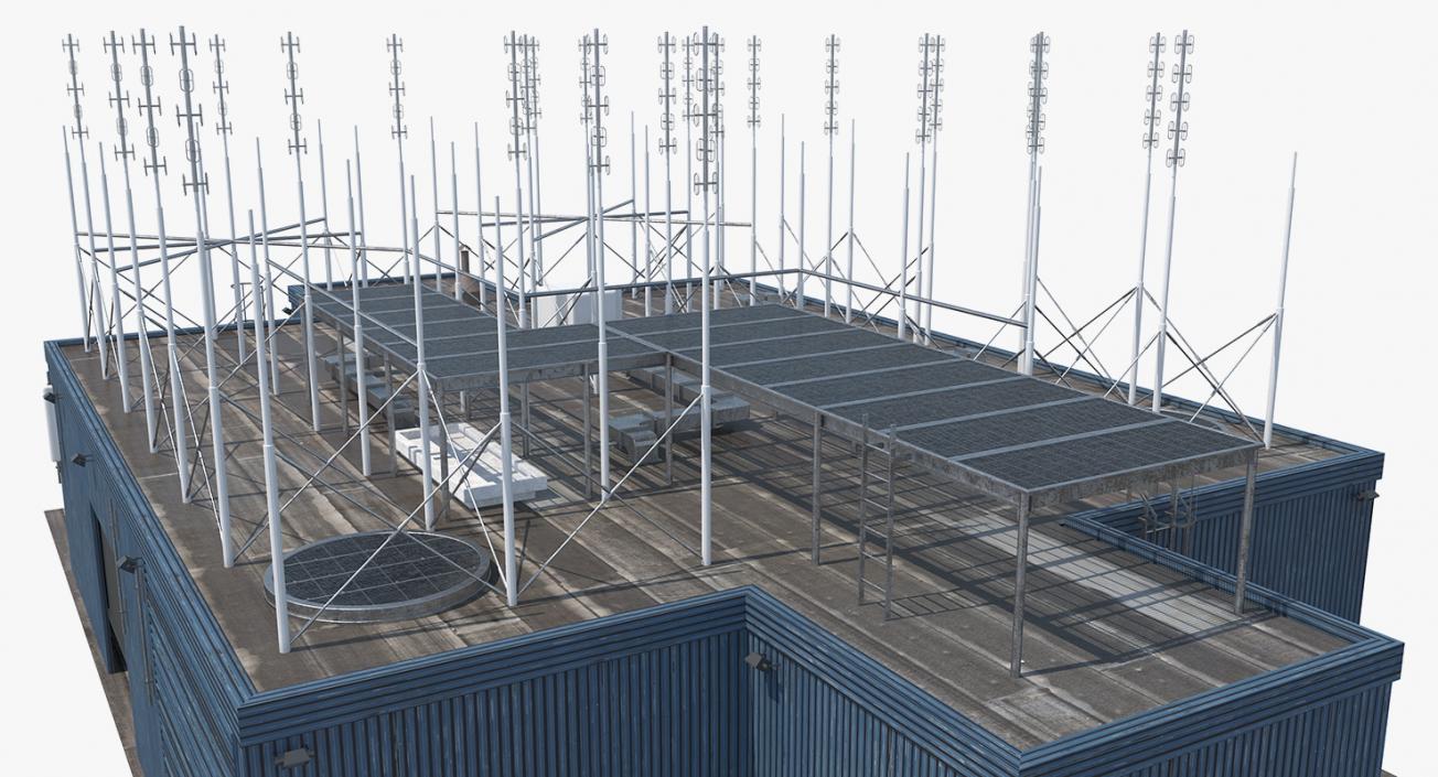 3D Rooftop Radio Transmitters