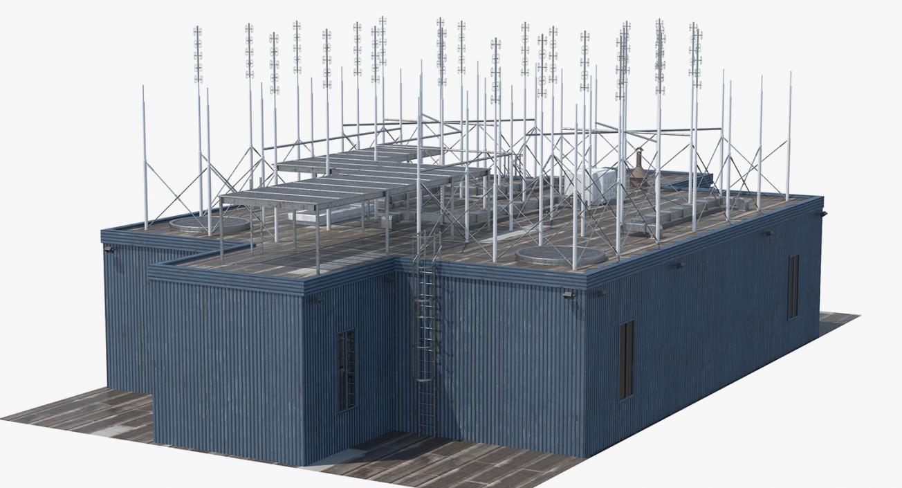 3D Rooftop Radio Transmitters