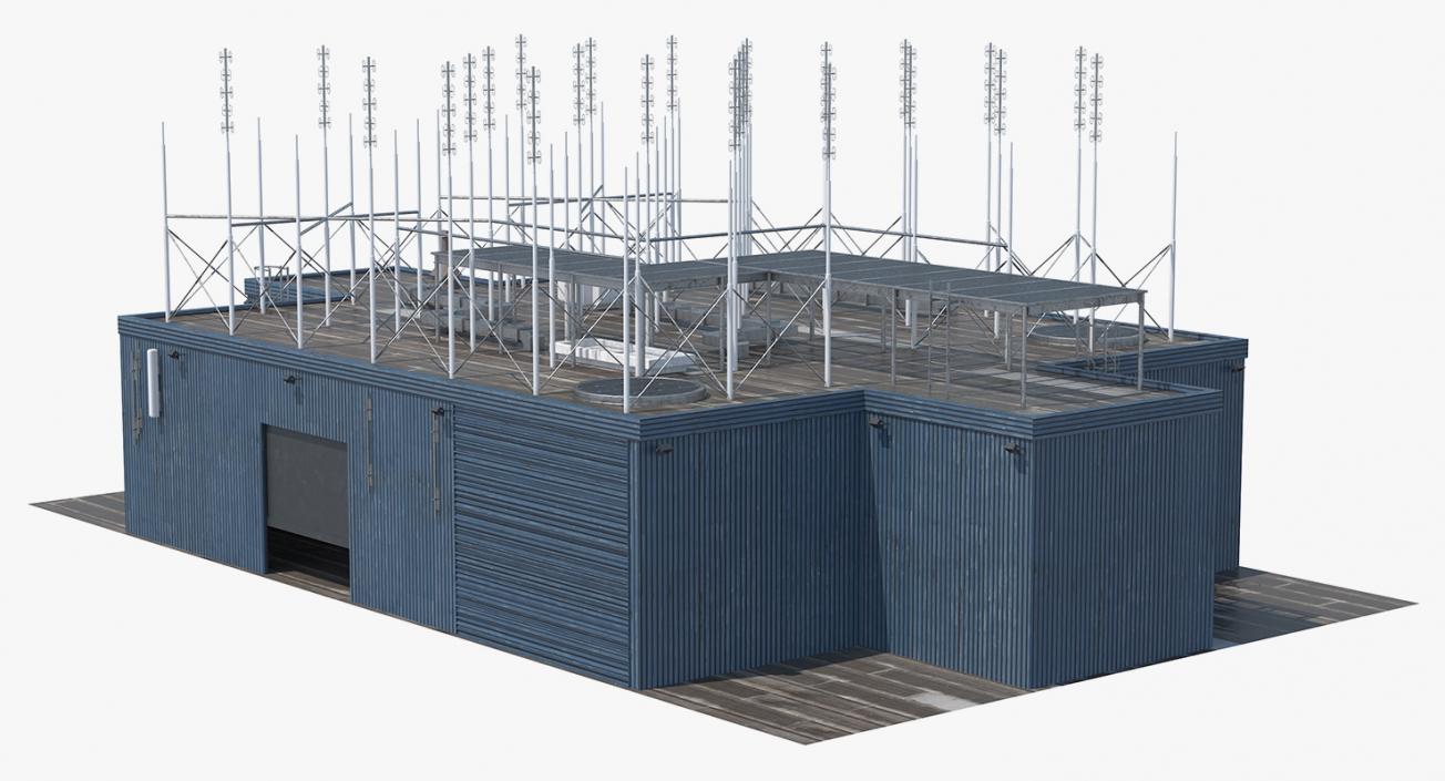 3D Rooftop Radio Transmitters