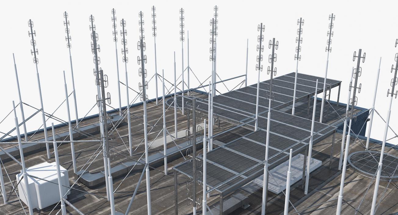 3D Rooftop Radio Transmitters