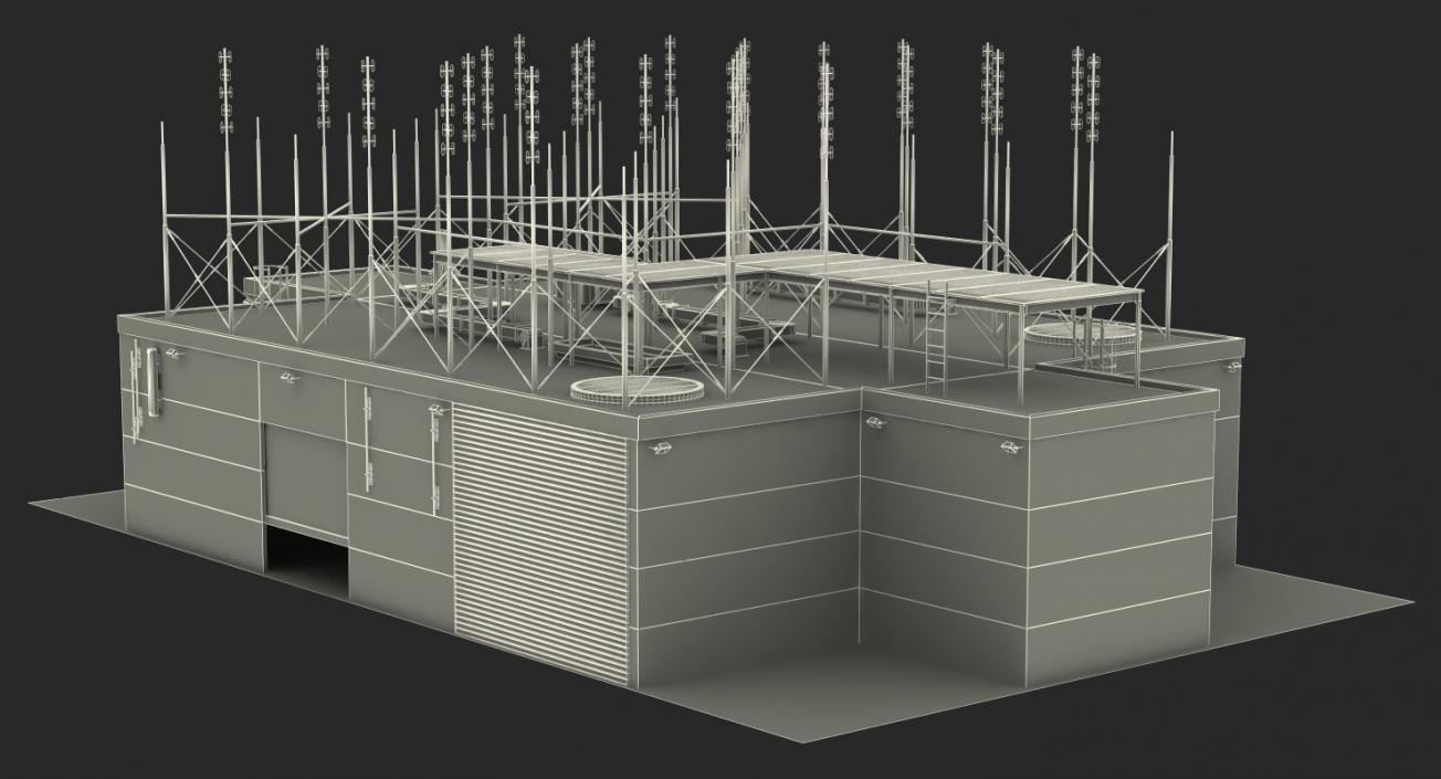 3D Rooftop Radio Transmitters