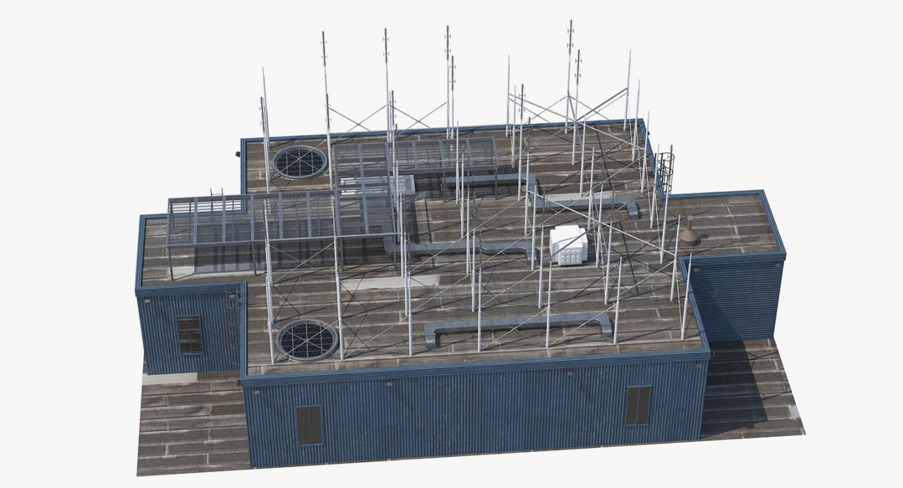 3D Rooftop Radio Transmitters