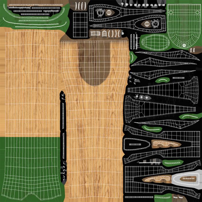 3D Heavy Log Splitting Axe model