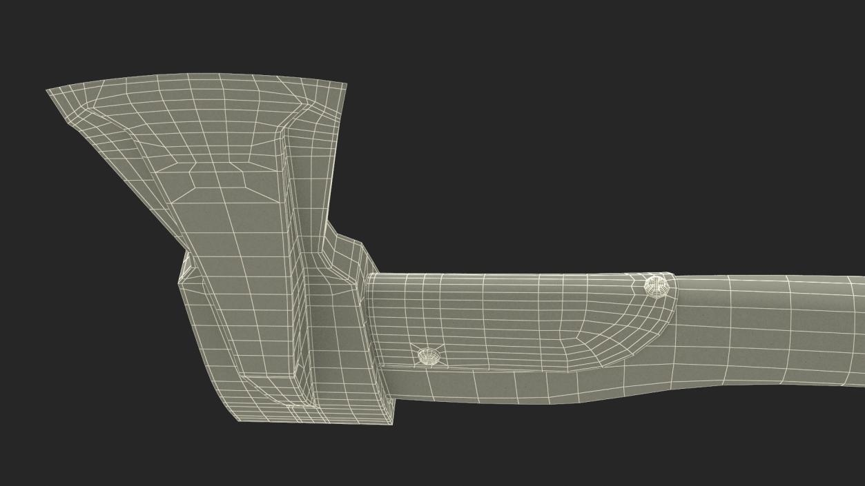 3D Heavy Log Splitting Axe model