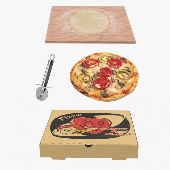 Pizza Prepearing Collection 2 3D model