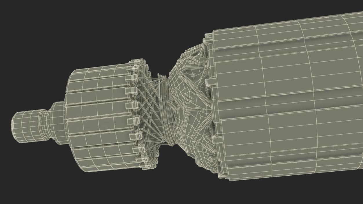 Old Electric Motor Rotor 3D model