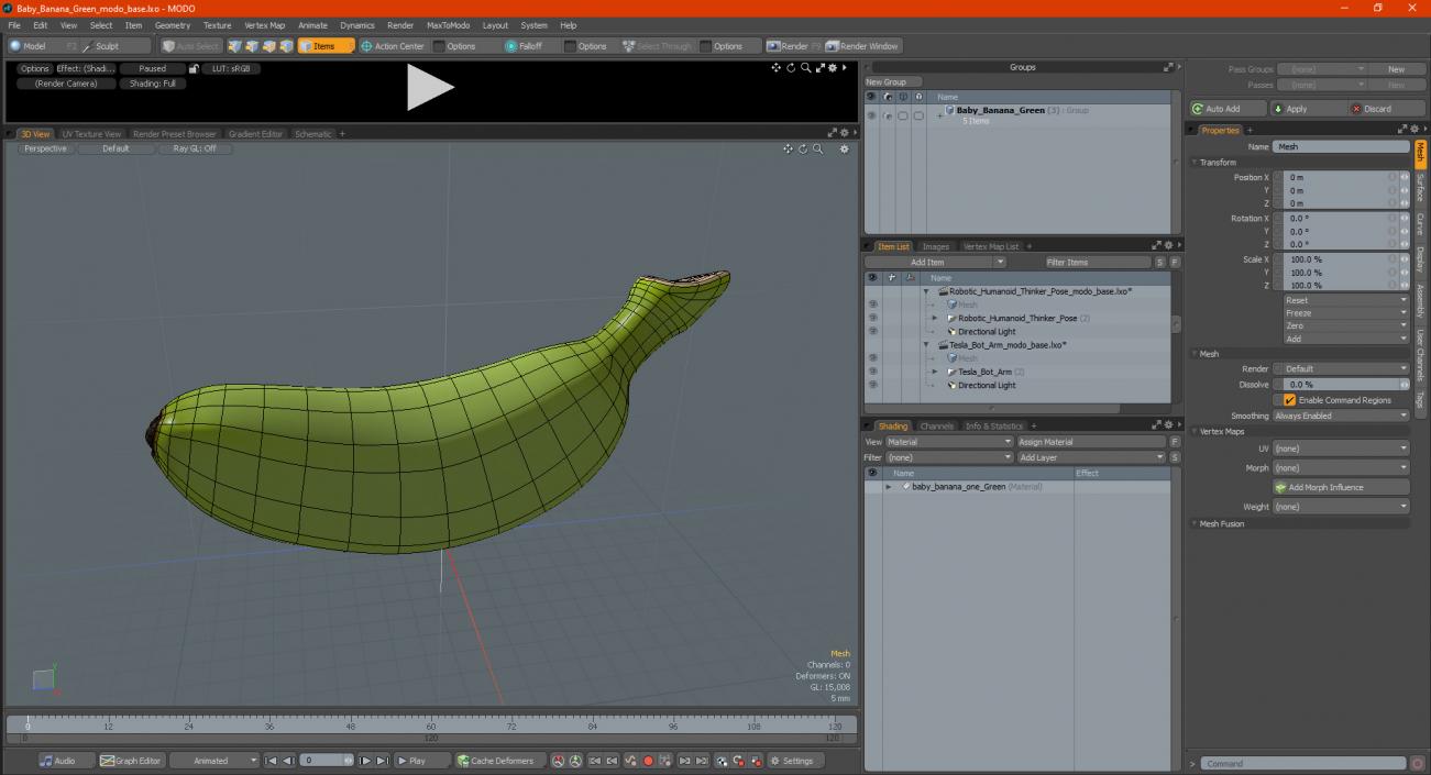 Baby Banana Green 3D