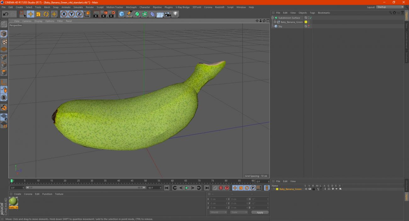 Baby Banana Green 3D