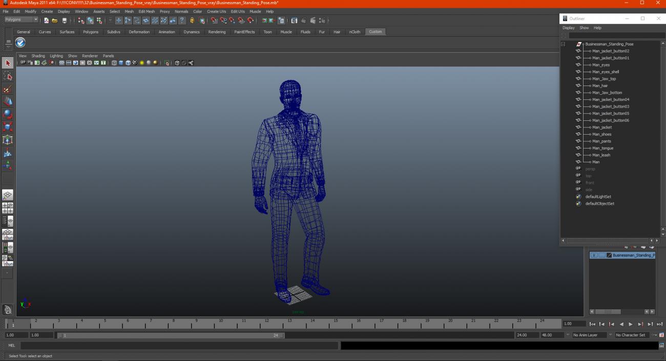 3D model Businessman Standing Pose