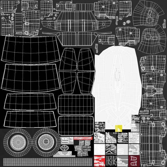 3D Toyota Land Cruiser 2022 Light On model