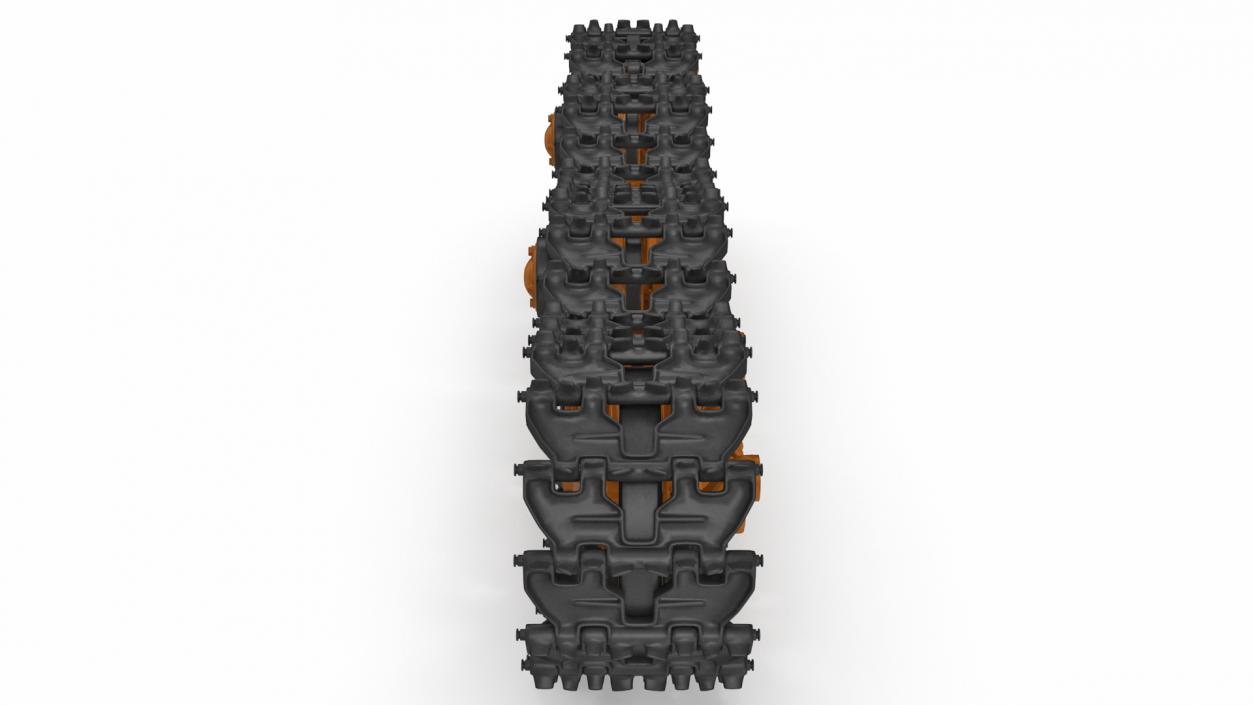 3D Old Tank Tread Rigged