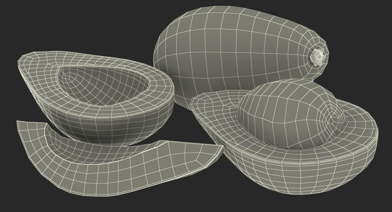 3D Avocado Collection model