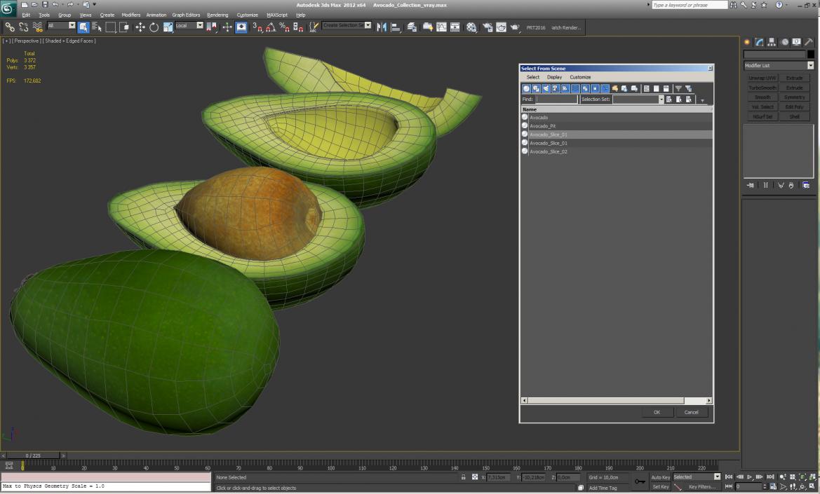 3D Avocado Collection model