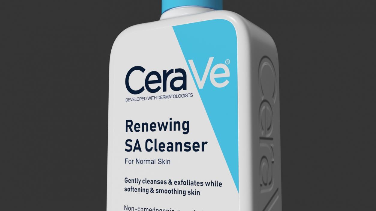 CeraVe Cleanser Dispenser Bottle 236 ml Blue 3D model