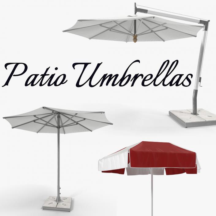 3D Patio Umbrellas Collection