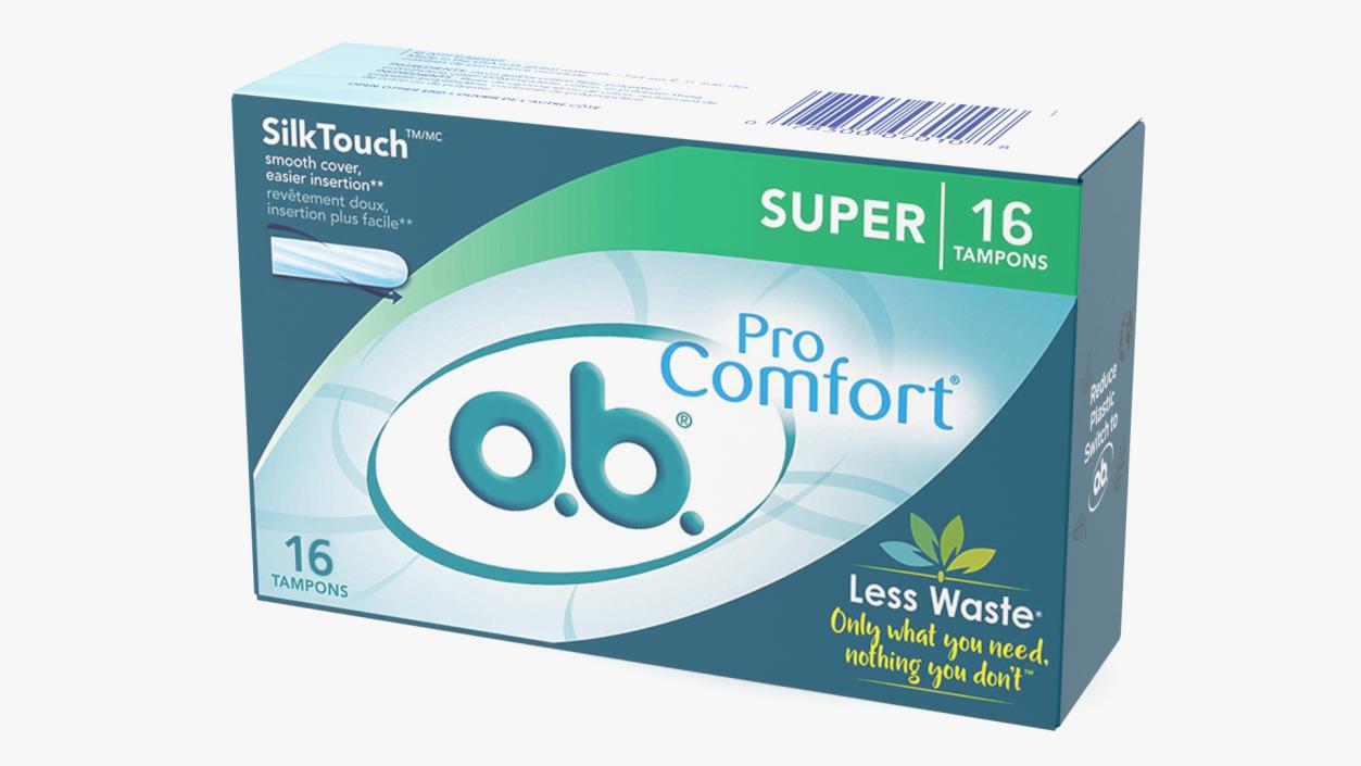 3D Package 16 Tampons OB Pro Comfort model