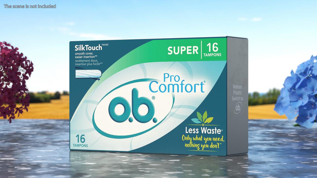 3D Package 16 Tampons OB Pro Comfort model