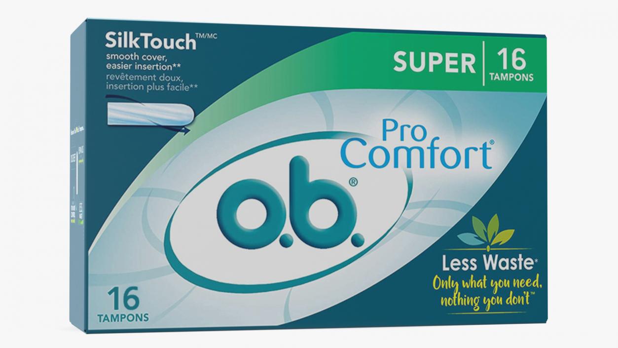 3D Package 16 Tampons OB Pro Comfort model