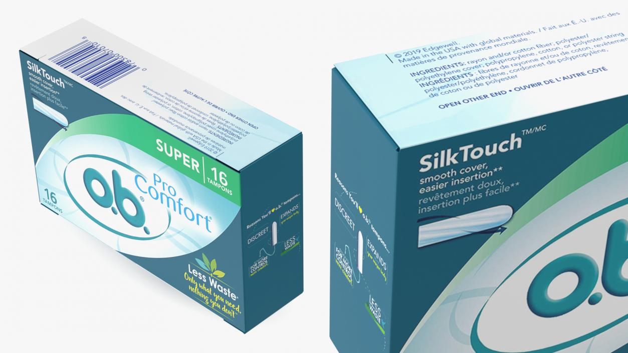 3D Package 16 Tampons OB Pro Comfort model