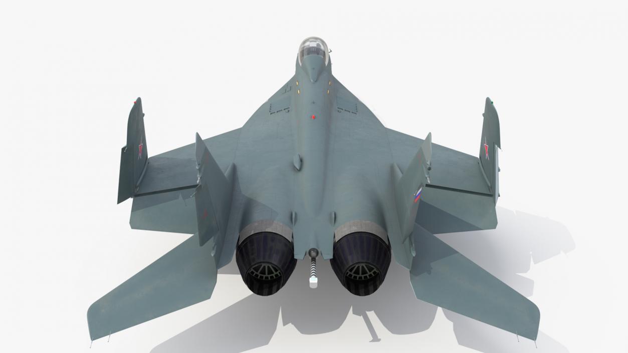 MiG 29 KUBR Russian Tandem Fighter Aircraft with Armament Rigged 3D model