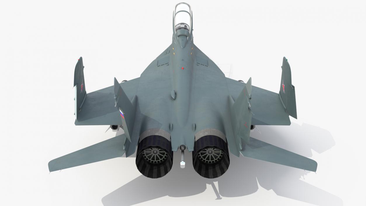 MiG 29 KUBR Russian Tandem Fighter Aircraft with Armament Rigged 3D model