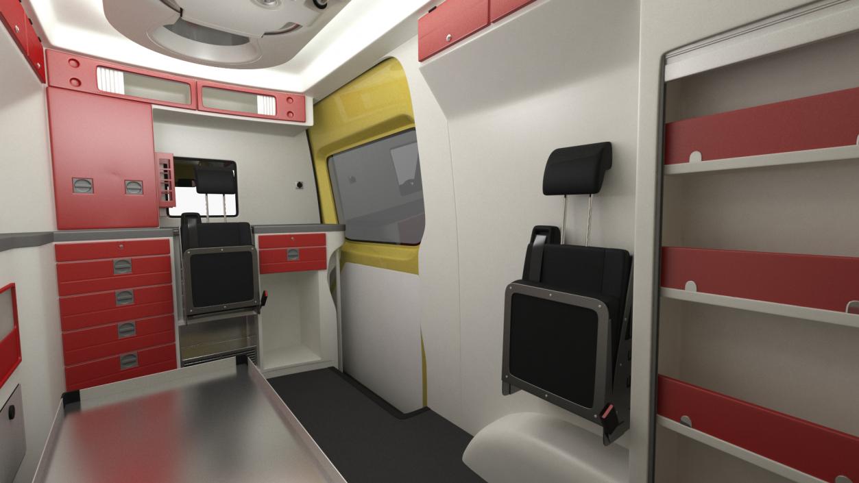 3D Emergency Ambulance Rigged