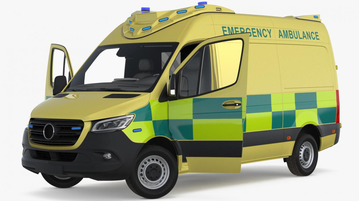 3D Emergency Ambulance Rigged