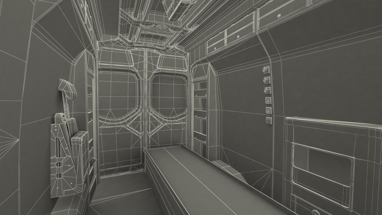 3D Emergency Ambulance Rigged