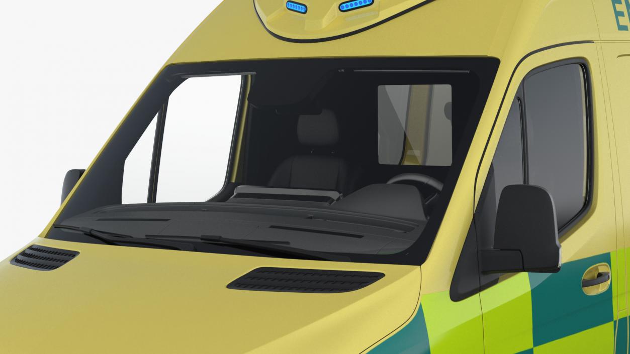 3D Emergency Ambulance Rigged