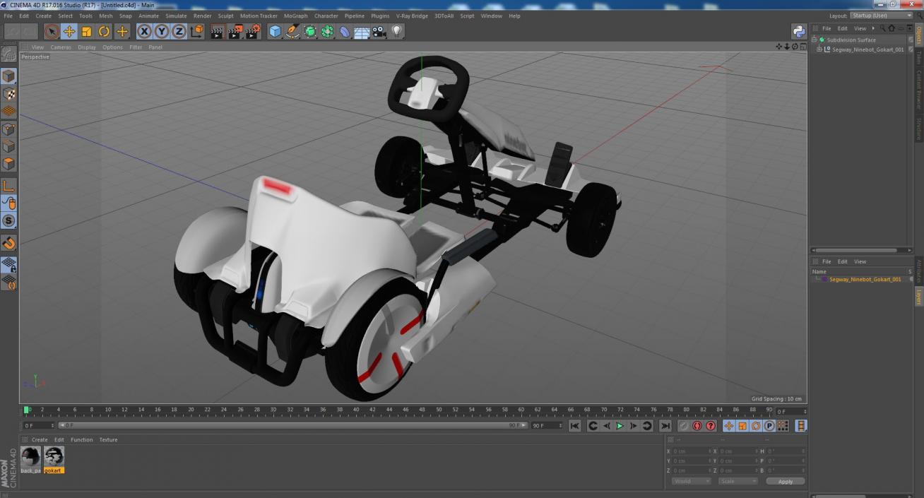 3D Segway Ninebot Gokart