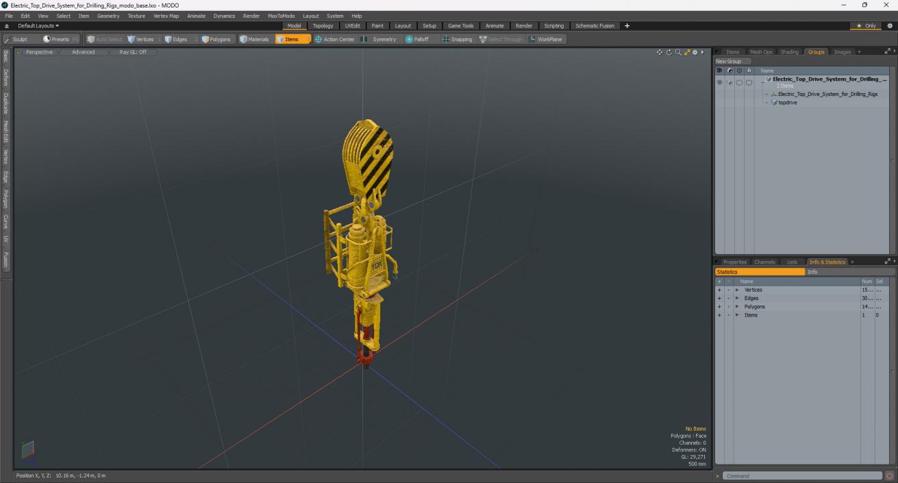 3D Electric Top Drive System for Drilling Rigs model