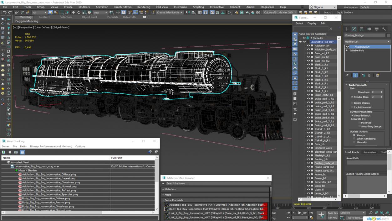 3D model Locomotive Big Boy 2