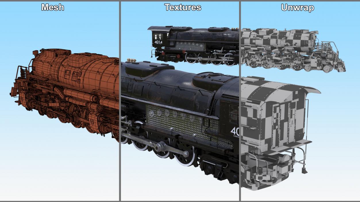 3D model Locomotive Big Boy 2